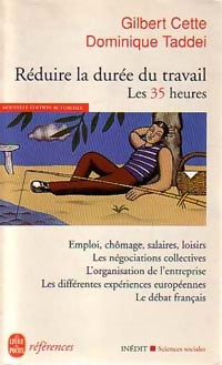 Livrenpoche : Réduire la durée du temps de travail - Dominique Taddéi, Gilbert Cette - Livre