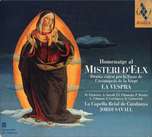 Livrenpoche : M. Figueras, A. Savall, Ll. Vilamajó, P. Bertin, L. Climent, F. Garrigosa, D. Carnovich La Capella Reial De Catalunya Jordi Savall - Homenatge al misteri d'elx la vespra (drama sagrat per - M. Figueras, A. Savall, Ll. Vilamajó, P. Bertin, L. Climent, F. Garrigosa, D. Carnovich La Capella Reial De Catalunya Jordi Savall - CD