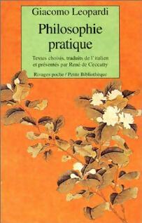 Livrenpoche : Philosophie pratique - Giacomo Leopardi - Livre