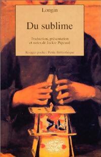 Du sublime - Longin - Livre