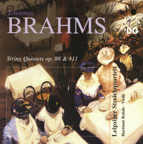 Livrenpoche : Johannes Brahms - Leipziger Streichquartett, Hartmut Rohde - String Quintets Op. 88 & 11 - Johannes Brahms - CD