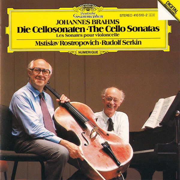 Livrenpoche : Johannes Brahms / Mstislav Rostropovich, Rudolf Serkin - Die Cellosonaten ? The Cello Sonatas ? Les Sonates Pour Violoncelle - Johannes Brahms, Mstislav Rostropovich, Rudolf Serkin - CD