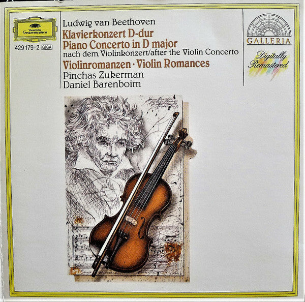 Livrenpoche : Ludwig van Beethoven - Pinchas Zukerman, Daniel Barenboim - Klavierkonzert D-dur ? Violinromanzen - Ludwig van Beethoven - CD