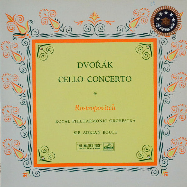 Livrenpoche : Mstislav Rostropovitch*, Dvorák, Sir Adrian Boult, The Royal Philharmonic Orchestra - Cello Concerto - Dvorak, Mstislav Rostropovitch, Sir Adrian Boult, The Royal Philharmonic Orchestra - Vinyle