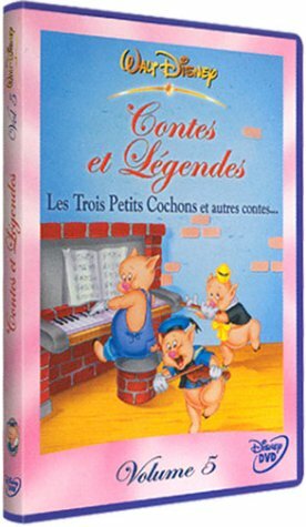Livrenpoche : Contes et légendes Vol.5 : Les trois petits cochons et autres contes... - Burt Gillett, David Hand, Jack Hannah, Wilfred Jackson, Dick Rickard - DVD