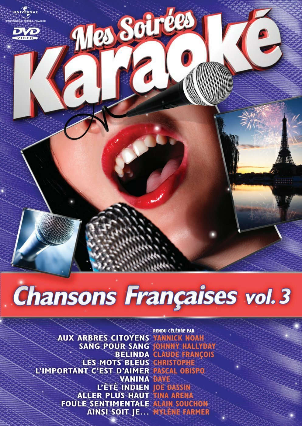 Livrenpoche : Mes soirées karaoké chansons françaises Volume 3 - XXX - DVD