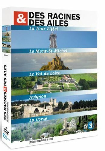 Livrenpoche : Des racines & des ailes (coffret 5 dvd) : Le val de loire + la corse + la tour eiffel + le mont st michel + avignon - XXX - DVD