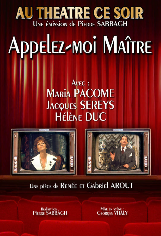 Livrenpoche : Au théâtre ce soir : Appelez-moi maître - Pierre Sabbagh - DVD