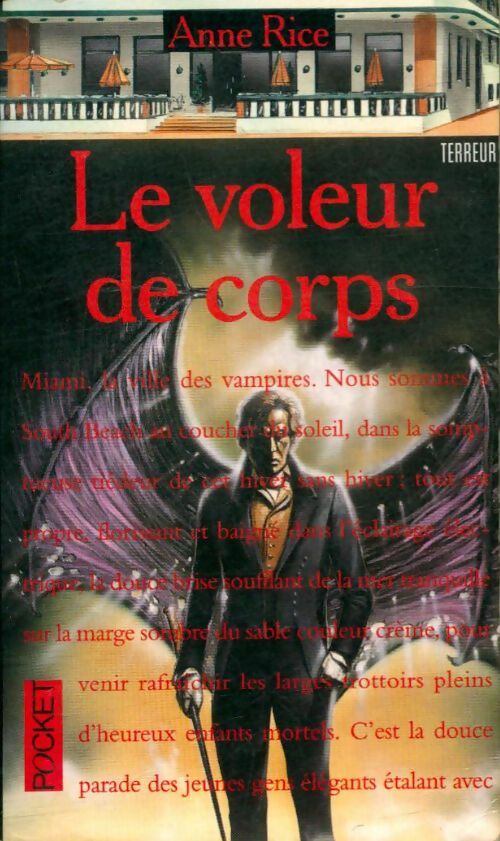Livrenpoche : Chroniques des vampires Tome IV : Le voleur de corps - Anne Rice - Livre