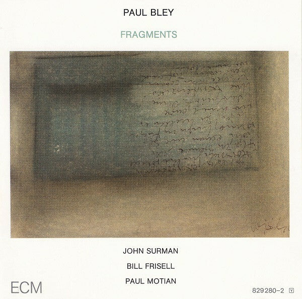 Livrenpoche : Paul Bley - Fragments - Paul Bley - CD