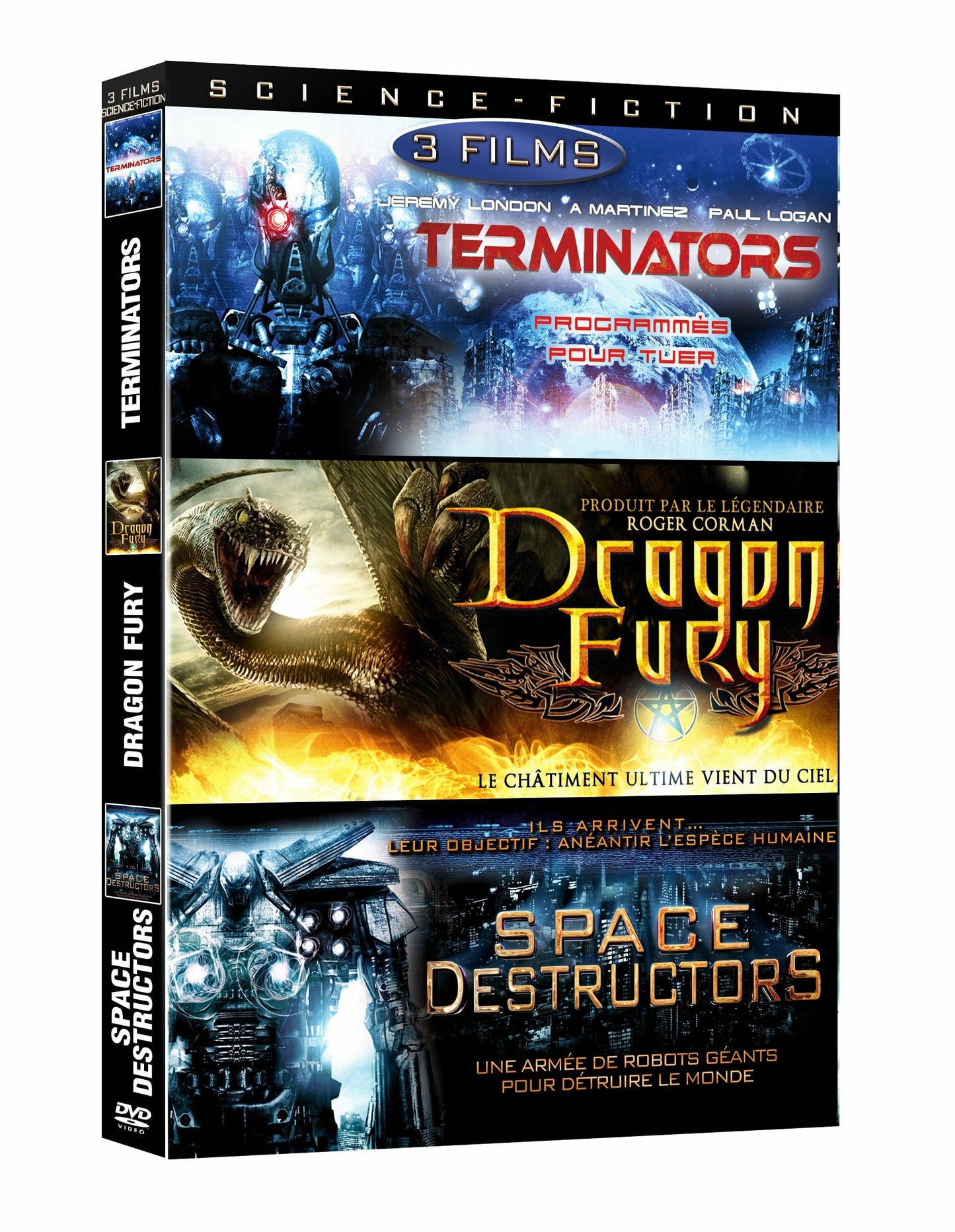 Livrenpoche : Destruction : Terminators / Dragon fury / Space destructors - XXX - DVD