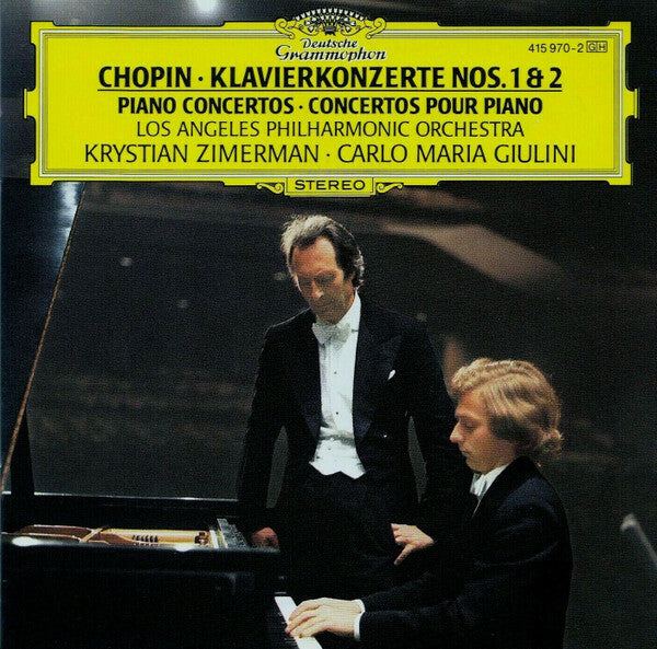 Livrenpoche : Chopin*, Los Angeles Philharmonic Orchestra, Krystian Zimerman ? Carlo Maria Giulini - Klavierkonzerte Nos. 1 & 2 (Piano Concertos = Concertos Pour Piano) - Chopin, Los Angeles Philharmonic Orchestra, Krystian Zimerman ? Carlo Maria Giulini - CD