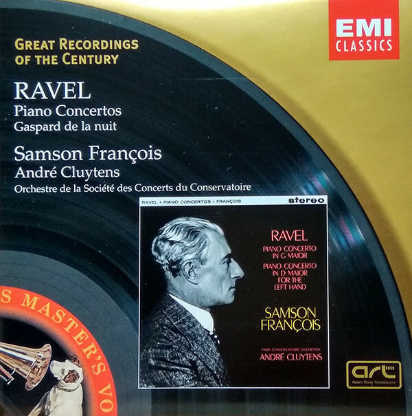 Livrenpoche : Ravel, Samson François, André Cluytens, Orchestre De La Société Des Concerts Du Conservatoire - Piano concertos , gaspard de la nuit - Ravel, Orchestre de la société des concerts du conservatoire, Samson François, André Cluytens - CD