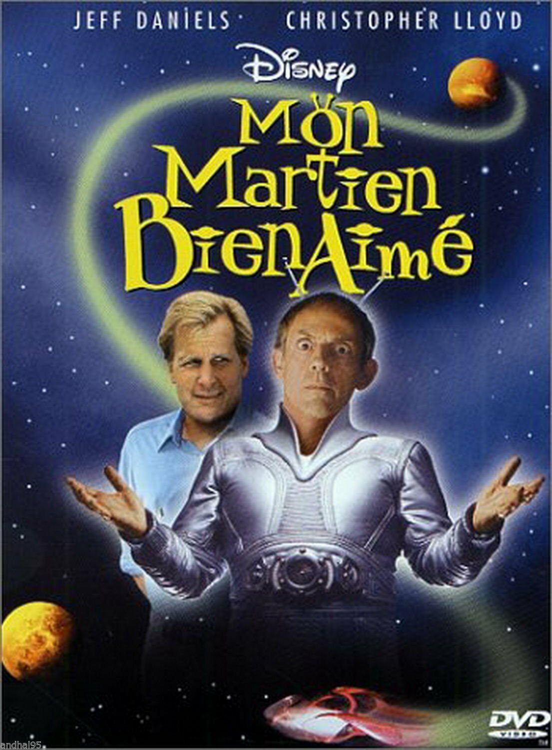 Livrenpoche : Mon martien bien aimé - Donald Petrie, Elizabeth Hurley, Jeff Daniels, Christopher Lloyd, Wallace Shawn, Daryl Hannah - DVD