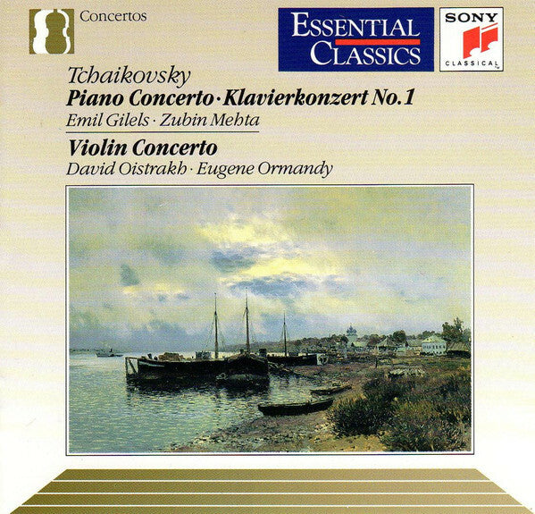 Livrenpoche : Tchaikovsky : Emil Gilels Zubin Mehta David Oistrakh Eugene Ormandy - Piano concerto klavierkonzert no. 1 , violin concerto - Tchaikovsky - CD