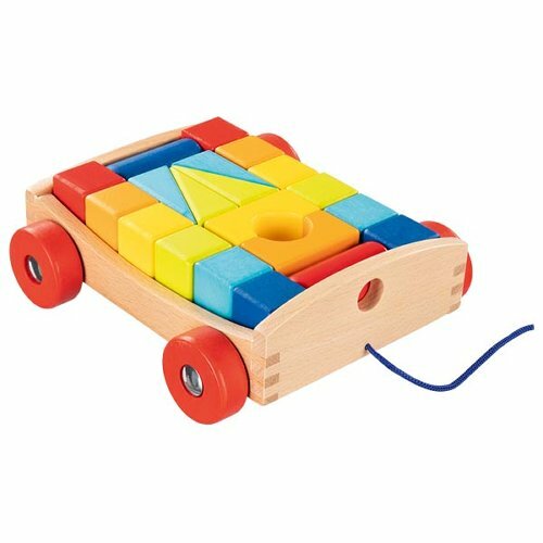 Livrenpoche : Chariot à tirer avec 20 éléments de construction -  - jeuSociete