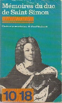 Livrenpoche : Mémoires du Duc de Saint-Simon - Saint Simon - Livre