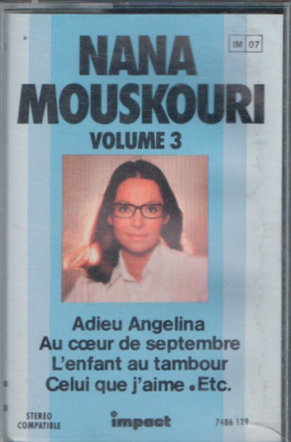 Livrenpoche : Nana Mouskouri Vol 3 - Nana Mouskouri - Cassette