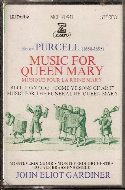Livrenpoche : Henry Purcell, John Eliot Gardiner- Music for queen mary - Henry Purcell, John Eliot Gardiner - Cassette