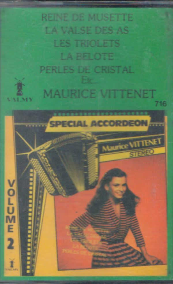 Livrenpoche : Maurice Vittenet - Spécial accordéon vol 2 - Maurice Vittenet - Cassette
