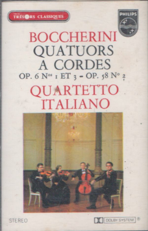 Livrenpoche : Boccherini, quartetto italiano - Quatuor à cordes - Boccherini, Quartetto italiano - Cassette