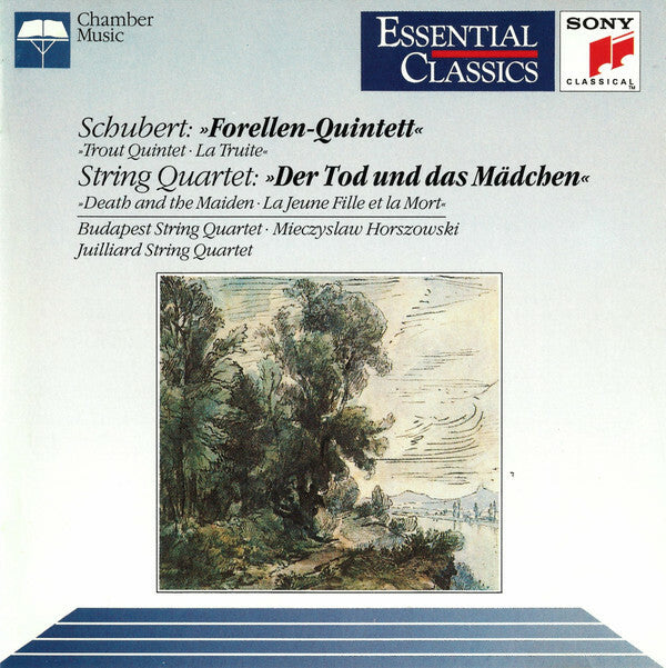 Livrenpoche : Schubert Budapest String Quartet Mieczyslaw Horszowski Juilliard String Quartet - Forellen - Quintett, der tod und das mädchen - Schubert, Budapest String Quartet, Mieczyslaw Horszowski, Juilliard String Quartet - CD