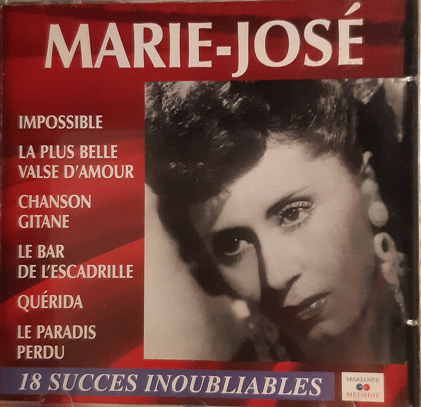 Livrenpoche : Marie-José - 18 succès inoubliables - Marie-José - CD