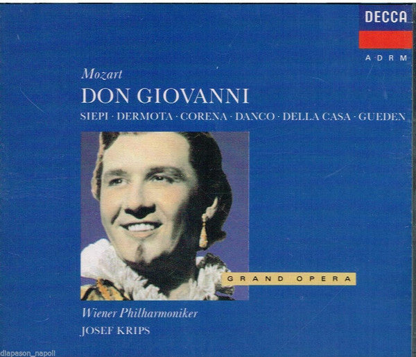 Livrenpoche : Mozart, Siepi, Dermota, Corena, Danco, Della Casa, Gueden, Wiener Philharmoniker, Josef Krips - Don giovanni - Mozart, Wiener Philharmoniker, Josef Krips, Siepi, Dermota, Corena, Danco, Gueden, Della Casa - CD
