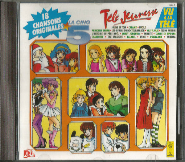 Livrenpoche : Télé jeunesse - 18 chansons originales de la cinq - Collectif - CD