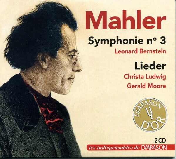 Livrenpoche : Mahler - Leonard bernstein, christa ludwig, Gerald Moore - Symphonie n°3 , lieder - Mahler - CD