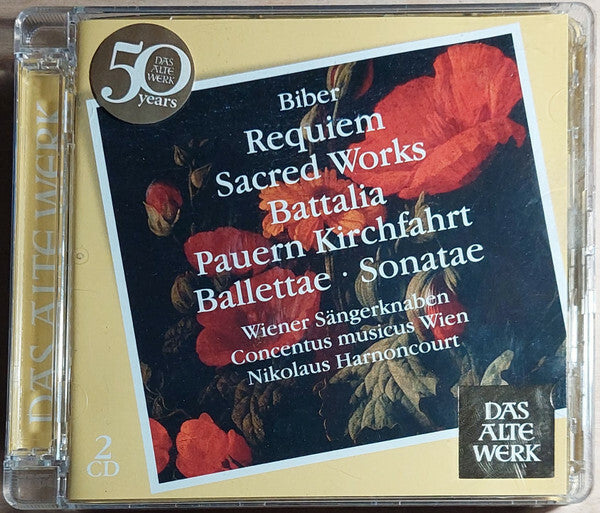 Livrenpoche : Biber, Concentus Musicus Wien, Wiener Sängerknaben, Chorus Viennensis, Hans Gillesberger, Alice Harnoncourt, Nikolaus Harnoncourt - Requiem cantatas sonatae - Biber, Nikolaus Harnoncourt, Wiener Sängerknaben, Chorus Viennensis, Concentus Musicus Wien, Hans Gillesberger, Alice Harnoncourt - CD