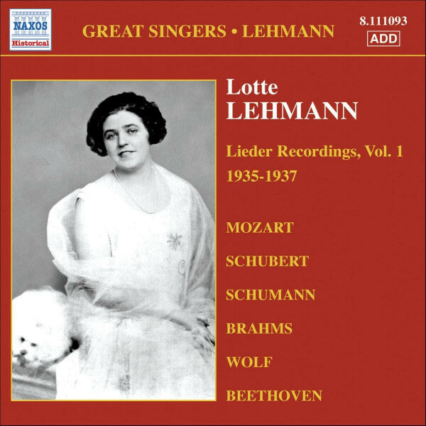 Livrenpoche : Lotte Lehmann, Mozart, Schubert, Schumann, Brahms, Wolf, Beethoven - Lieder recordings, vol. 1 - Mozart, Brahms, Beethoven, Schumann, Schubert, Wolf, Lotte Lehmann - CD