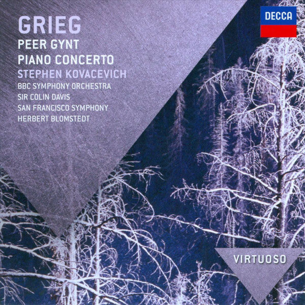 Livrenpoche : Grieg - Stephen kovacevich, bbc symphony orchestra, sir colin davis, san francisco symphony, herbert blomstedt - Peer gynt , piano concerto - GRIEG - CD