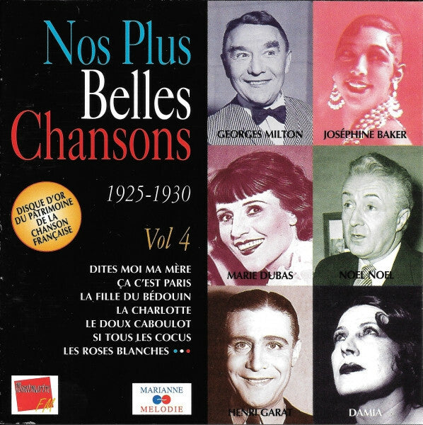 Livrenpoche : Nos plus belles chansons 1925 - 1930 vol. 4 - Collectif - CD