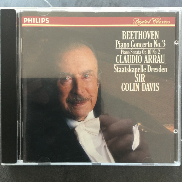 Livrenpoche : Beethoven, Claudio Arrau, Sir Colin Davis, Staatskapelle Dresden - Piano concerto no.3 & piano sonata no.6 - Beethoven, Staatskapelle Dresden, Sir Colin Davis, Claudio Arrau - CD