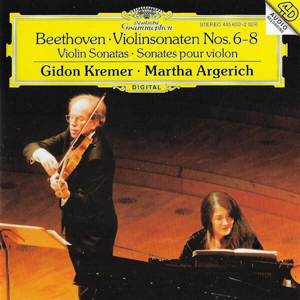 Livrenpoche : Beethoven, Gidon Kremer, Martha Argerich - Violinsonaten nos. 68 = violin sonatas = sonates pour violon - Beethoven, Martha Argerich, Gidon Kremer - CD
