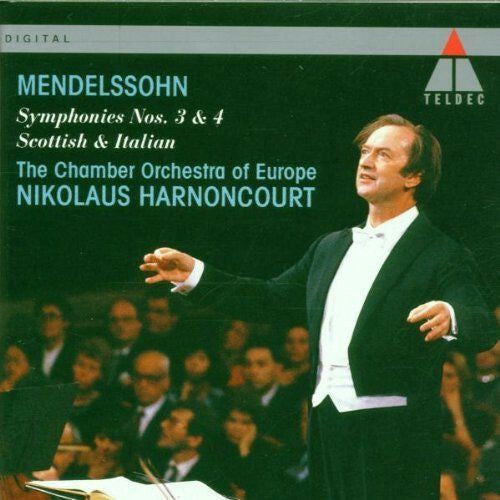 Livrenpoche : Mendelssohn : The Chamber Orchestra Of Europe, Nikolaus Harnoncourt - Symphonies nos. 3 & 4 scottish & italian - Nikolaus Harnoncourt, Mendelssohn : The Chamber Orchestra Of Europe - CD