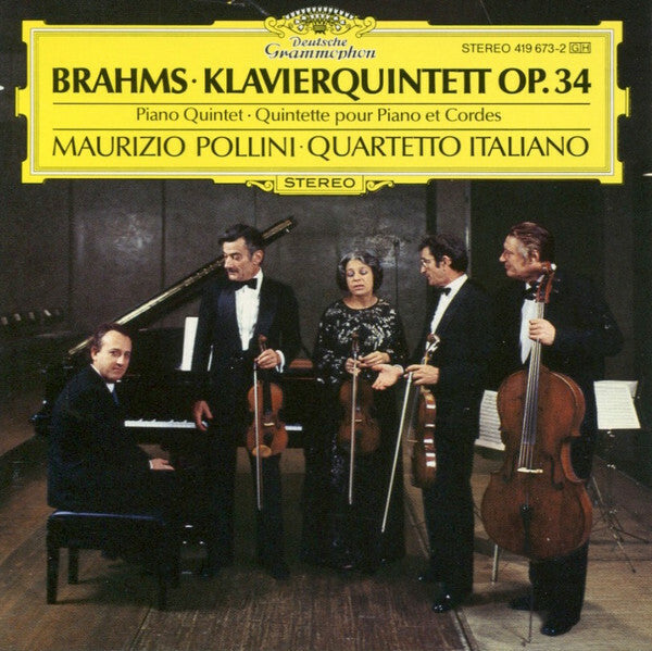 Livrenpoche : Brahms, Maurizio Pollini, Quartetto Italiano - Klavierquintett op. 34 = piano quintet = quintette pour piano et cordes - Brahms, Maurizio Pollini, Quartetto Italiano - CD