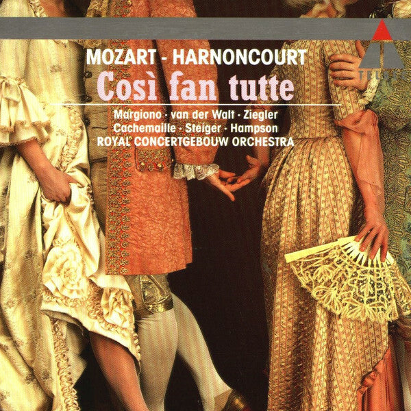 Livrenpoche : Mozart - Margiono, van der walt, ziegler, cachemaille, steiger, hampson, royal concertgebouw orchestra, harnoncourt - Così fan tutte - Mozart - CD