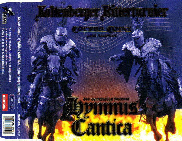 Livrenpoche : Corvus Corax Feat. Tanzwut - Hymnus cantica - Kaltenberger ritterturnier - Corvus Corax Feat. Tanzwut - CD