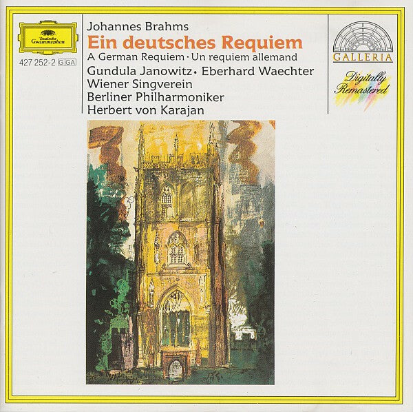 Livrenpoche : Johannes Brahms - Gundula janowitz, eberhard waechter, wiener singverein, berliner philharmoniker, herbert von karajan - Ein deutsches requiem - Johannes Brahms - CD