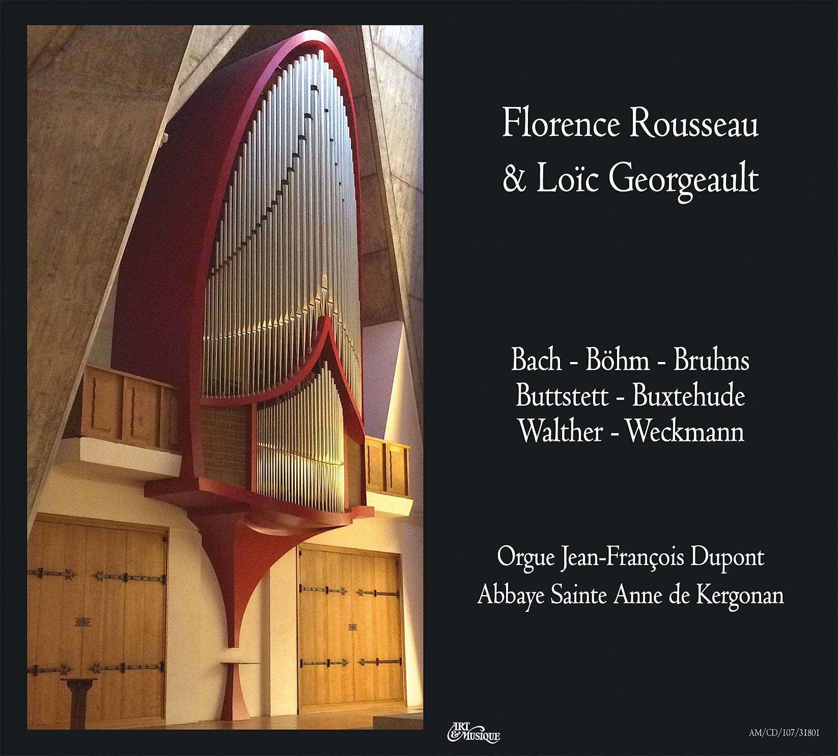Livrenpoche : Orgue Jean - François dupont - Abbaye ste Anne de Kergonan - Florence Rousseau, Loïc Georgeault - CD