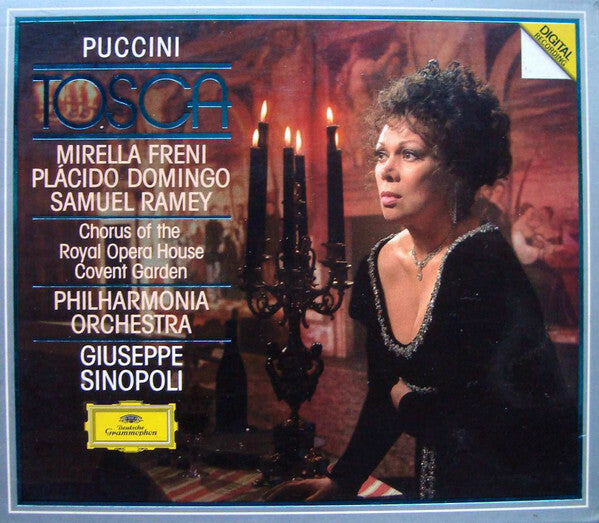 Livrenpoche : Puccini - Mirella freni, plàcido domingo, samuel ramey, chorus of the royal opera house, covent garden, philharmonia orchestra, giuseppe sinopoli - Tosca - Puccini - CD