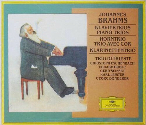Livrenpoche : Brahms - Trio di trieste, christoph eschenbach, gerd seifert, eduard drolc, karl leister, georg donderer - Klaviertrios, horntrio, klarinettentrio - Brahms - CD