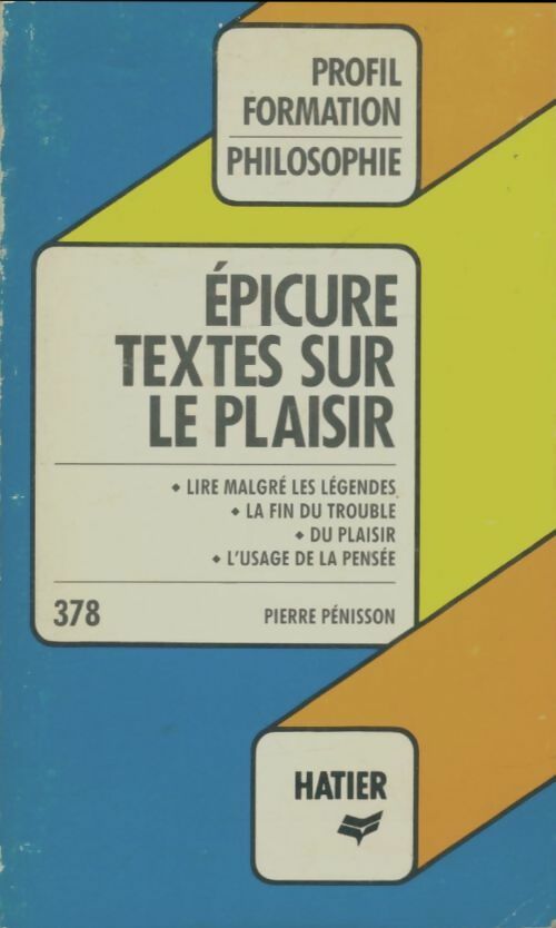 Livrenpoche : Lettre à Ménécée - Epicure - Livre