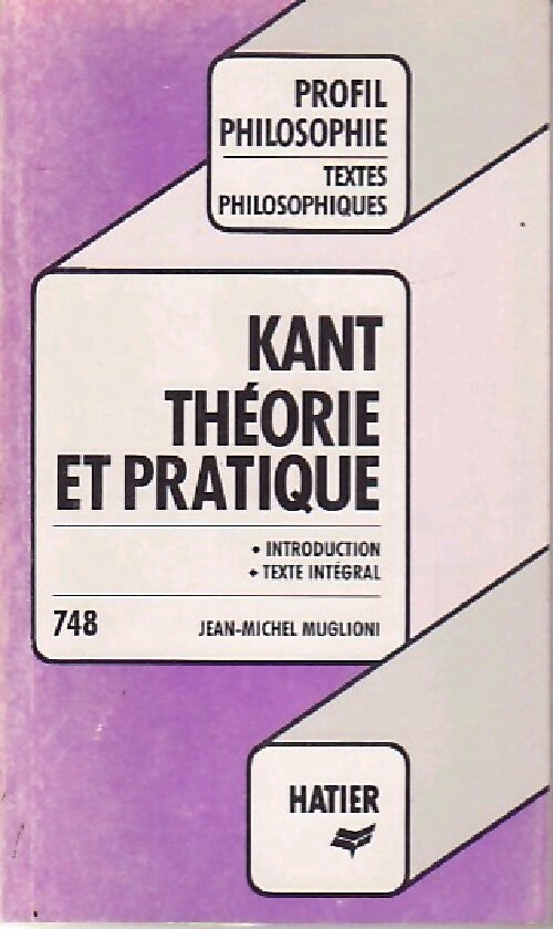 Livrenpoche : Théorie et pratique / Droit de mentir - Emmanuel Kant - Livre