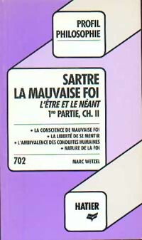 Livrenpoche : La mauvaise foi - Jean-Paul Sartre - Livre