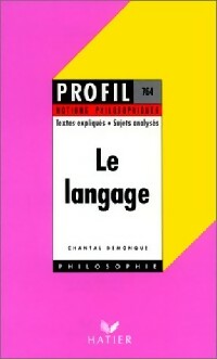 Livrenpoche : Le langage - Chantal Demonque - Livre