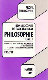 Livrenpoche : Bonnes copies, philosophie, Tome I - Inconnu - Livre