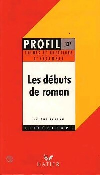 Livrenpoche : Les débuts de roman - Hélène Sabbah - Livre